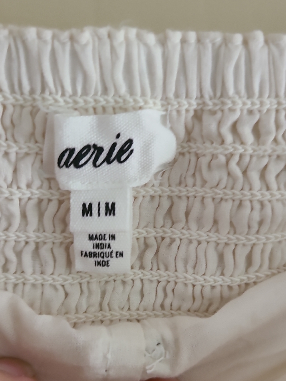 NWT Aerie Boho Button Maxi Skirt Cream Tiered Ruffle Semi Sheer Western - Picture 4 of 16
